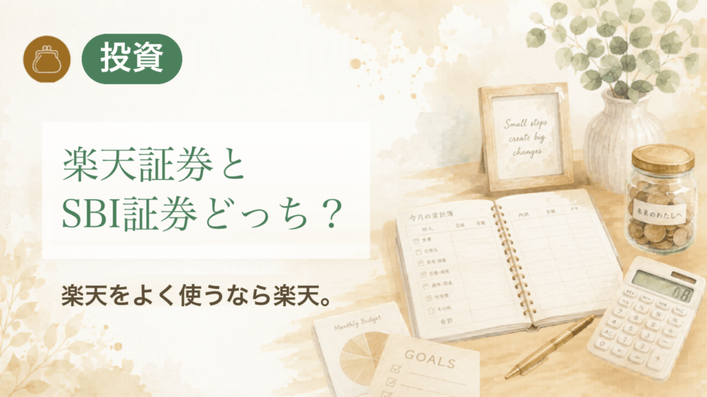 楽天証券とSBI証券どっち？ 楽天をよく使うなら楽天。